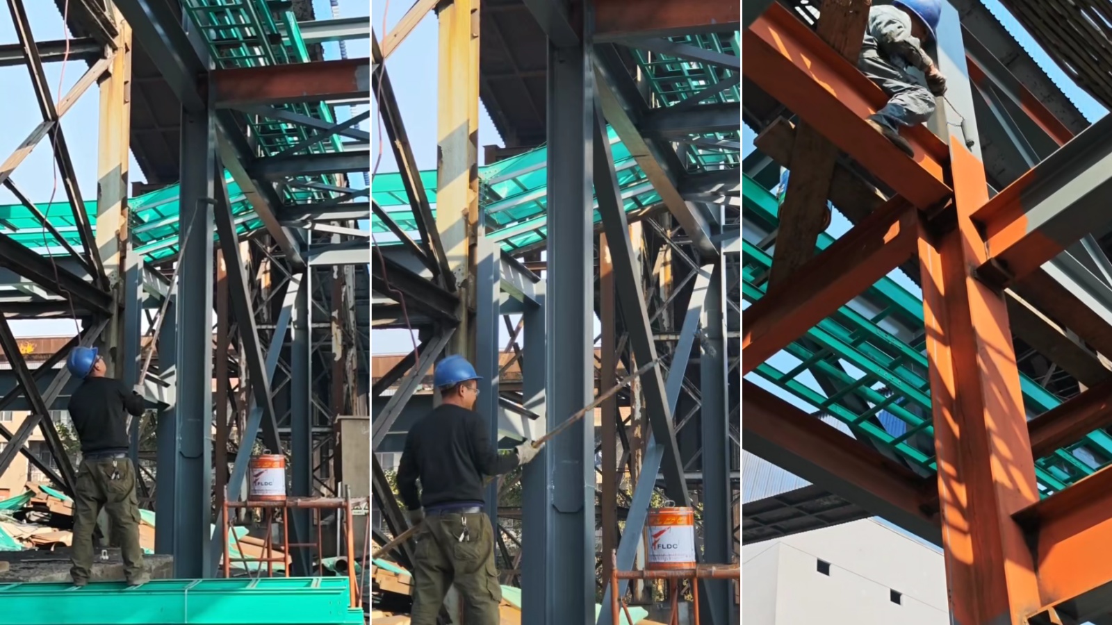 技術(shù)攻堅(jiān)！湖北富萊德三重涂層為長舟鹽化鋼結(jié)構(gòu)披上“防腐鎧甲”